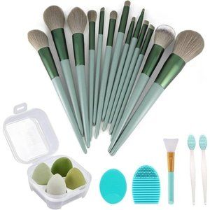 Makeup Brushes Green  Makeup Kit Make Up Brushes Set 22 Piece Set